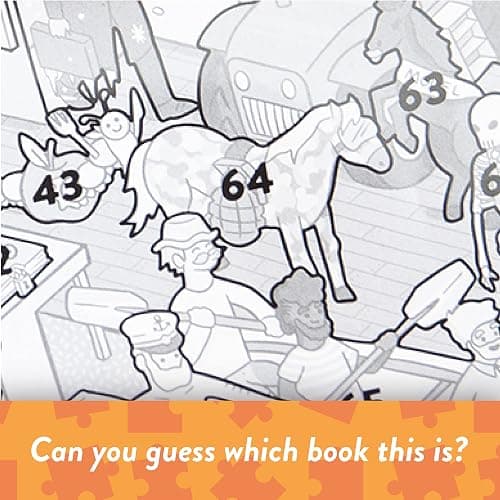 Big Potato Mayhem in The Library: Book Jigsaw Puzzle for Adults (1000 Pieces) Filled with 101 Riddles to Solveâ€¦ thumbnail 6