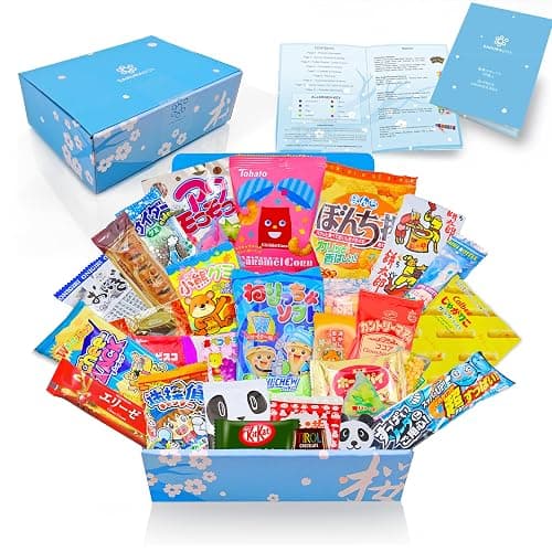 Japanese Snacks & Candy Dagashi with English Pamphlet 30 Pieces Custom Gift Set (Box) - Image 1