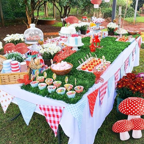 Mushroom Paper Lanterns 6 Pcs Mushroom Hanging Paper Lanterns 3 Size Paper Lantern Bedroom for Alice in Wonderland Themed Birthday Baby Shower Fairy Theme Party Decorations thumbnail 6