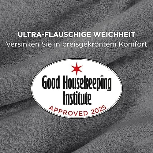 BEDSURE Kuscheldecke - Wolldecke & Fleecedecke, Sofadecke, Weiche Warme Grobe Korddecke für Zimmer Deko, Wohn- & Kuscheldecken, Tagesdecke, Wollweiß, 150 x 200 cm thumbnail 4