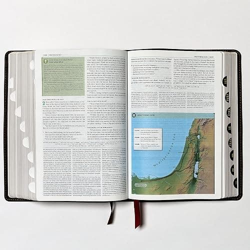 NKJV Study Bible, Bonded Leather, Burgundy, Full-Color, Thumb Indexed, Comfort Print: The Complete Resource for Studying God’s Word thumbnail 6