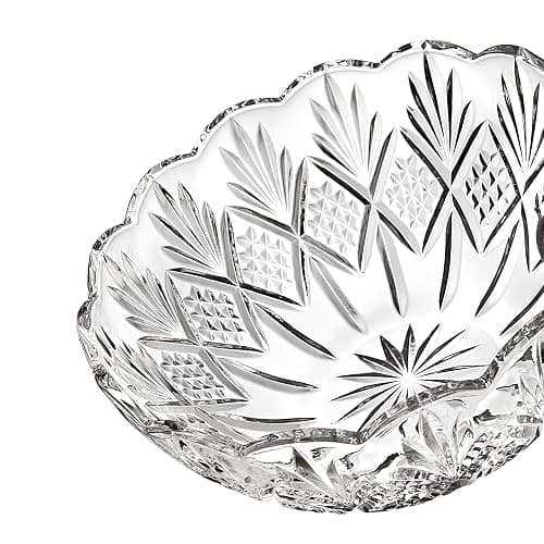 Godinger Serving Bowl, Centerpiece Server, Salad Bowl, Fruit Bowl, Punch Bowl, Serveware, 8.5in, Dublin Collection - Image 1