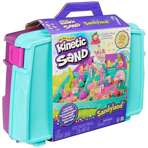 Sandyland with 2lbs of Kinetic Sand, Portable Playset with 15+ Tools, Made with Natural Sand, Includes Scented and Colored Kinetic Sand, Play Sand Sensory Toys for Kids Aged 3 and Up thumbnail 6
