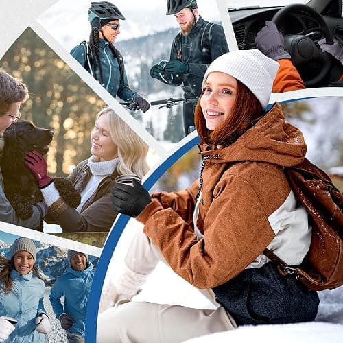 SIMARI Winter Gloves for Men Women, Warm Waterproof Gloves with Touchscreen Fingers, Ski Snow Windproof for Cold Weather Thermal, for Running Hiking Driving Cycling Outdoor Sports Daily Work thumbnail 6