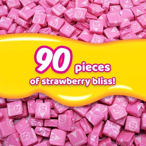 Strburst All Pink Chewy Candy -1 Pound Approx 90 Strawberry Candies - Bulk Candy Individually Wrapped Christmas Candy - Snacks for Kids and Adults - Pink Christmas Candy Bulk for Candy Buffet and Christmas Decoration thumbnail 2