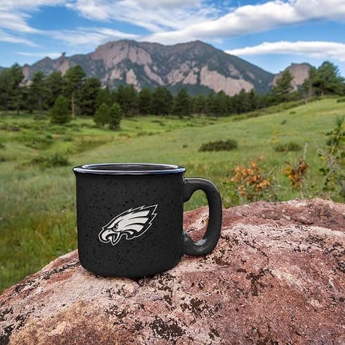 Rico Industries NFL Football Speckle 12oz Laser Engraved Campfire Ceramic Mug thumbnail 2