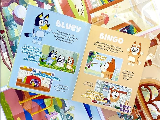 Bluey My Busy Books - Storybook, 10 figurines, playmat thumbnail 7