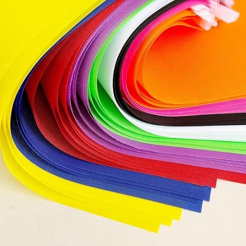 Consummate Lot de 45 petits drapeaux de couleur unie - Noir blanc rouge jaune vert bleu violet orange rose rouge thumbnail 4