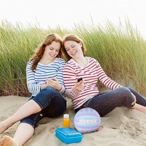 BYAOSUN Soft Official Volleyball for Indoor Outdoor Beach, Size 5 Training Volleyball for Beginner Teenager Adult thumbnail 6