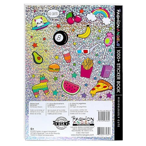 Fashion Angels 1000+ Ridiculously Cute Stickers for Kids - Fun Craft Stickers for Scrapbooks, Planners, Gifts and Rewards, 40-Page Sticker Book for Kids Ages 6+ and Up thumbnail 4