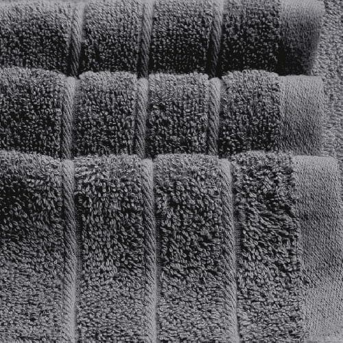 Tens Towels 4 Piece Extra Large Bath Towels 30 x 60 Inches, Dark Grey | 100% Cotton, Larger & Lighter Weight, Quicker to Dry, Super Soft and Absorbent, Perfect for Bathroom thumbnail 5