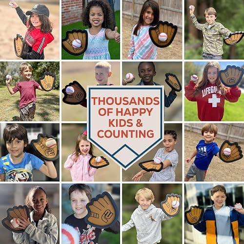 Toss and Catch Ball Game Set - Easy to Use Sticky Balls & Beginner Baseball Training Glove - Premium Toy Paddle Fits All Hand Sizes From Toddlers to Teens & Adults - Fun Gift Idea for Boys and Girls thumbnail 4
