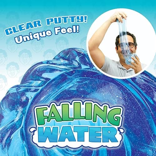 Crazy Aaron's Transparent Thinking Putty - 4" Falling Water Liquid Glass See Through Putty Tin - 90 Grams, Never Dries Out - Made in USA thumbnail 4
