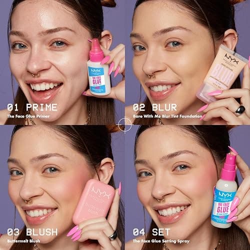 NYX Professional Makeup Setting Spray, The Face Glue Setting Spray, for Face, Up to 24 Hour Wear, Makeup Gripping, Transfer Resistant and Waterproof, 60ml thumbnail 8