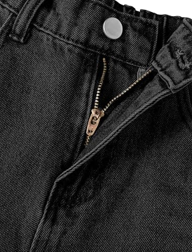 Peakpride Girls Baggy Jeans Wide Straight Leg High Elastic Waisted Denim Pants Fashion Y2k Boyfriend Skater Streetwear thumbnail 8