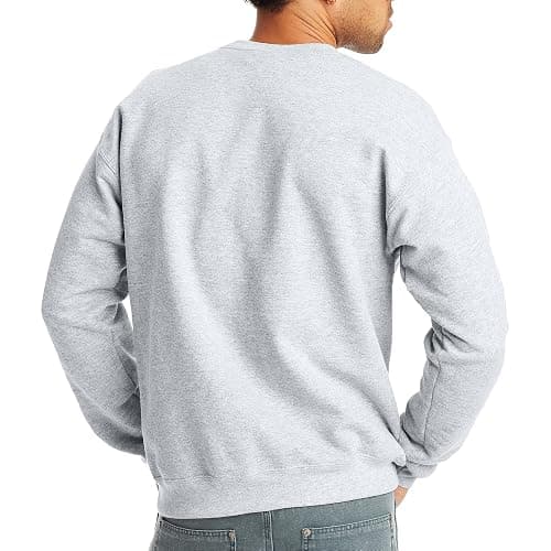 Hanes Men's Sweatshirt, EcoSmart Fleece Crewneck Sweatshirt, Big & Tall Available, 1 or 2-Pack thumbnail 4