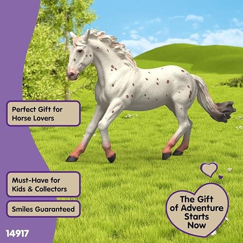 Schleich Horse Club - Knabstrupper Mare Figurine - Realistic Horse Toys - Equestrian Imaginative Play for Girls and Boys - Kids Ages 5+ | 14917 thumbnail 7