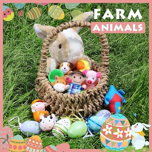 RIY 10Pcs Story Time Finger Puppets - Old Macdonald Had A Farm Educational Puppets Easter Basket Stuffers thumbnail 8