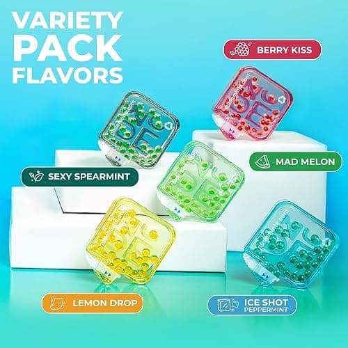 NUDE MINTS | Dual Action Liquid Capsules | Mouth Watering Mint - Lasts 3X Longer - 3X Stronger - Extreme Bad Breath Treatment For Adults - Sugar Free, 0 Calorie - Variety - 10 Pack - 300 Capsule thumbnail 6