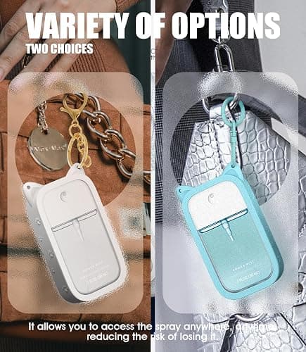 Sonnorel Silicone Case Compatible with Touchland Hand Sanitizer Spray (Fit for 1 FL OZ/30 mL Ver), Portable keychain thumbnail 2