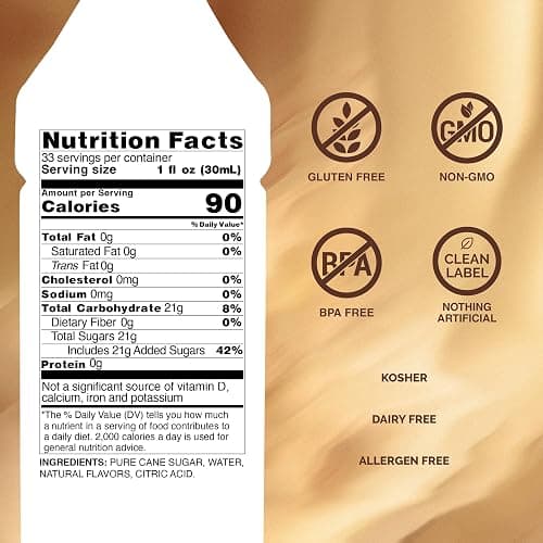 Monin - Spiced Brown Sugar Syrup, Sweet With Hints of Cinnamon, Natural Flavors, Great for Coffee, Desserts, Ciders, and Cocktails, Non-GMO, Gluten-Free (1 Liter) thumbnail 2