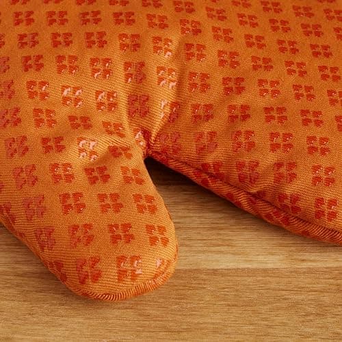 KitchenAid Asteroid Oven Mitt Set, 7"x12.5", Honey Orange, 2 Piece thumbnail 3