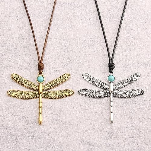 Bjesinmo Boho Necklaces for Women Long Wooden Pendant Vintage Necklace | Bohemian Long Necklaces Chunky Boho Pendant Necklace for Women Sweater Chain Necklace Handmade Statement Hippie Jewelry thumbnail 9