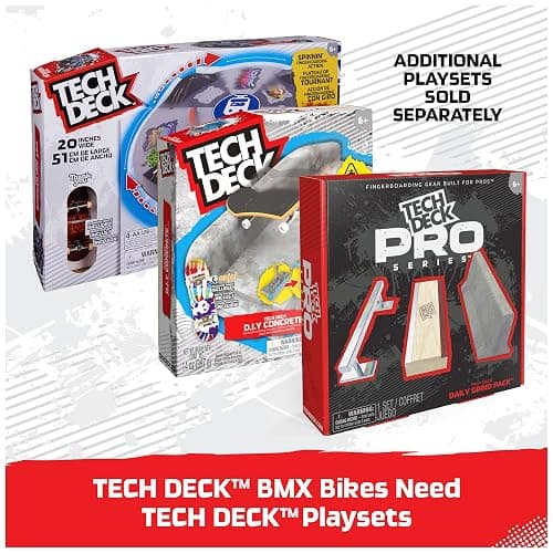 Tech Deck, BMX Finger Bike 3-Pack, Collectible and Customizable Mini BMX Bicycle Toys for Collectors, Kids Toys Ages 6 and Up (Amazon Exclusive) thumbnail 7