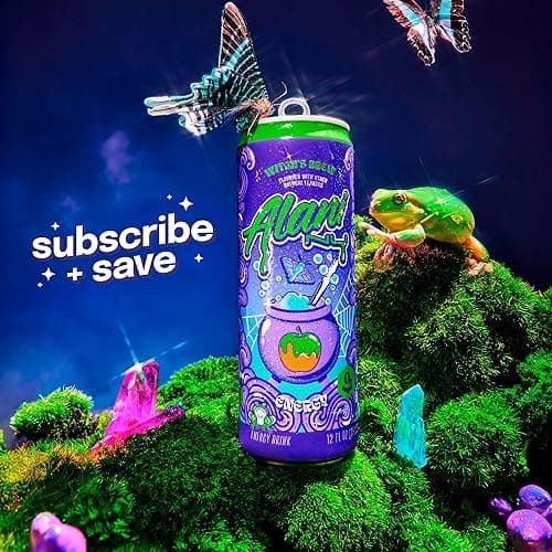 Alani Nu WITCH'S BREW Sugar Free, Low Calorie Energy Drinks, 200mg Caffeine, Antioxidants, Biotin B Vitamins, Zero Sugar, 15 Calories or Less, 12 Fl Oz Cans (24 Pack) thumbnail 10