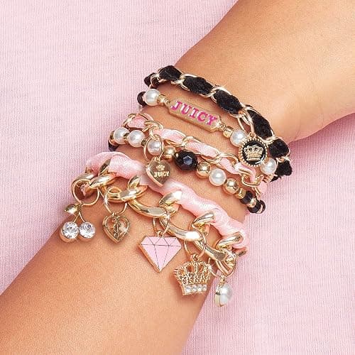 Make It Real Juicy Couture Mini Chains and Charms - Teenagers Friendship Jewellery Making Bracelet Kit - Gifts for Girls thumbnail 4