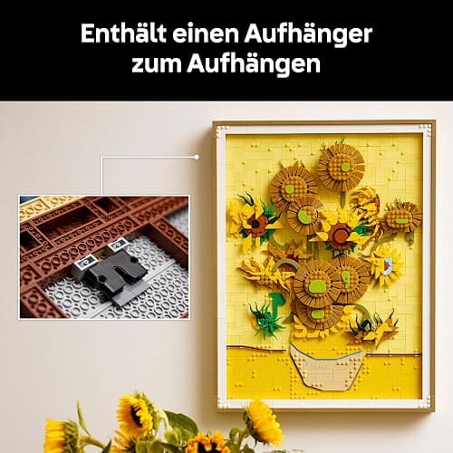 LEGO Art Vincent Van Gogh – Sonnenblumen - 3D-Blumengemälde mit beweglichen Blüten - Deko fürs Wohnzimmer oder Büro - Bausatz für Erwachsene - Kreative Geschenkidee für Männer & Frauen 31215 thumbnail 8