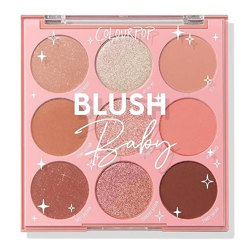 ColourPop Eyeshadow Palette - Eye Makeup Palette with Matte, Metallic, Matte Sparkle & Glitter Finishes - High-Pigment Eye Makeup with a Long-Wearing Formula - Blush Baby (0.3 oz) - Blush Baby - Image 1