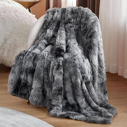 Bedsure GentleSoft Fluffy Fuzzy Faux Fur Throw Blanket for Couch, Soft Sherpa Fleece Cozy Gifts for Women, Plush Bed Blanket Christmas Room Decor for Men, Thick Warm Minky Teen Gifts Winter Bedding thumbnail 6