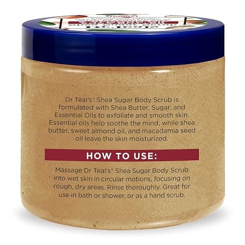 Dr Teal's Shea Sugar Body Scrub, Shea Butter with Almond Oil & Essential Oils, 19 oz (Pack of 3) thumbnail 12