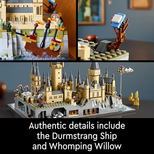 LEGO Harry Potter Hogwarts Castle and Grounds - Collectible Set for Adults incl. Main & Astronomy Towers, Great Hall, Chamber of Secrets & Architect Minifigure - 76419 thumbnail 6