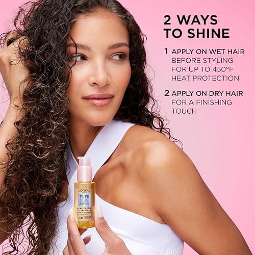L'Oreal Paris Bond Repair Oil-in-Serum for Damaged, Color Treated Hair, Heat Protectant, Strengthens Weak Bonds, Intense Shine and Frizz Control, EverPure, 1.6 Fl Oz thumbnail 5