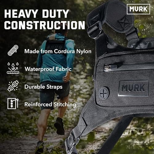 MVRK Water Resistant Running Vest Chest Pack, Phone Holder for Running, Lightweight Training Pack with Reflective Detail thumbnail 7