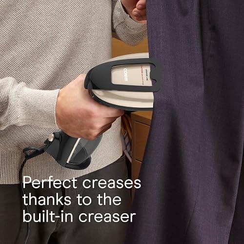 Conair Handheld Garment Steamer for Clothes, Turbo ExtremeSteam 1875W Fabric Steamer, Portable Handheld Design, Strong Penetrating Steam, Amazon Exclusive, Black thumbnail 6