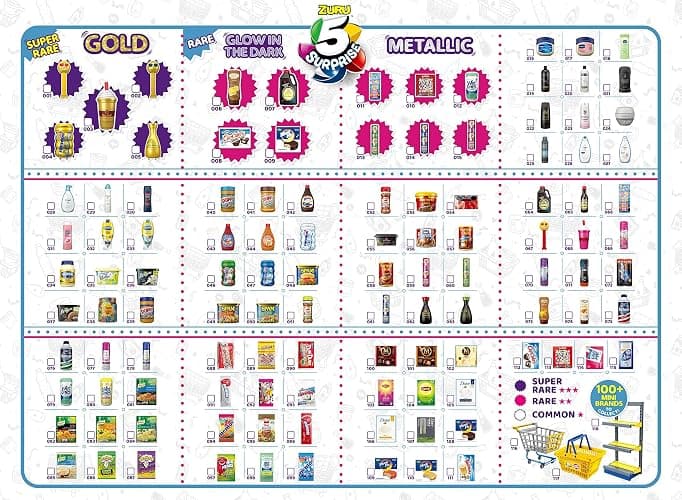 5 Surprise Mini Brands (2 Pack) Series 1 by ZURU Amazon Exclusive Mystery Real Miniature Collectible Toy Capsule (PVC Tube Packaging), Gold thumbnail 7