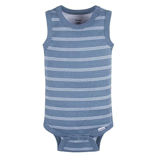 Gerber Baby Boys Multi-Pack Sleeveless Onesies Bodysuit thumbnail 6