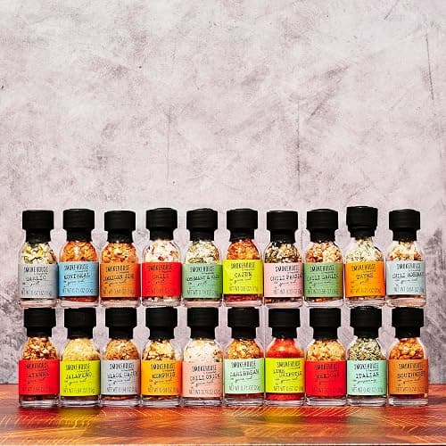 Grilling Spice Set Gift, 20 Mini BBQ Rubs & Seasonings Variety Pack, Grill Seasoning Sampler for BBQ, Smoker, Steak, Chicken Burgers, Smokehouse by Thoughtfully - Gift Set for Men, Dad, Father's Day thumbnail 3