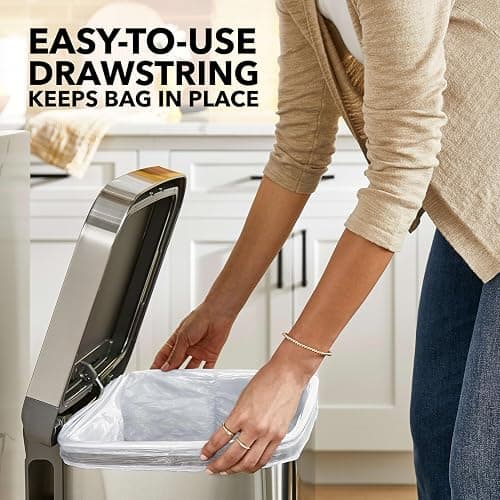 Glad ForceFlex Tall Kitchen Trash Bags, 13 Gallon, Fresh Clean, 140 Count (Package May Vary) thumbnail 7