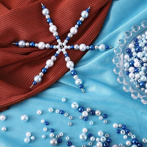 Hotop Christmas Snowflake Wire Metal Snowflake Xmas Bead Wire for DIY Jewelry Ribbon Charms Party Winter Decorations Craft Making Supplies(24 Pcs,3.7/4.5/6 Inch) thumbnail 5