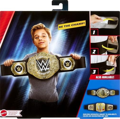 Mattel WWE Championship Title, World Heavyweight Championship Role-Play & Costume Piece, Leather-Like Belt 3+ Feet with One-Time Adjustment​ thumbnail 6