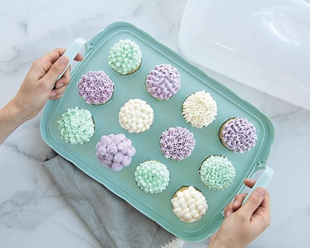 Nordic Ware Cakes and Cupcakes Carrier, Blue thumbnail 6