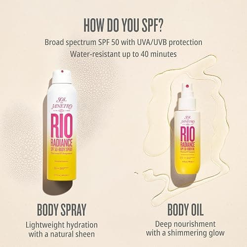 SOL DE JANEIRO Rio Radiance SPF 50 Body Spray Broad Spectrum | Spray Sunscreen for Body | Niacinamide and Antioxidants | Sheer Coverage | UV Protection thumbnail 8
