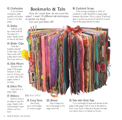 Stash and Smash: Art Journal Ideas (Design Originals) Over 120 Tips, Suggestions, Samples, & Instructions for Designing Your Own "Smash It In" Art Journals with Papers, Mementos, & Embellishments thumbnail 3