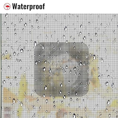 Matenf Window Screen Repair Patch, 10 Patches, 4"x 4"(10cm x 10cm), Black, 3-Layer Strong Adhesive Window Screen Mesh Tape, Repair Kit for Window and Door Screen Tears Holes thumbnail 3