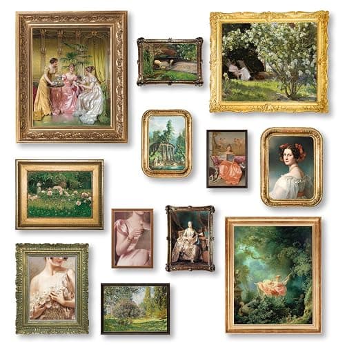 97 Decor Vintage Victorian Decor for Home - Coquette Vintage Art Prints, Light Victorian Wall Art, Classic Maximalist Wall Decorations, Vintages Old Paintings Woman Portrait Pictures for Bedroom (Unframed) - Image 1