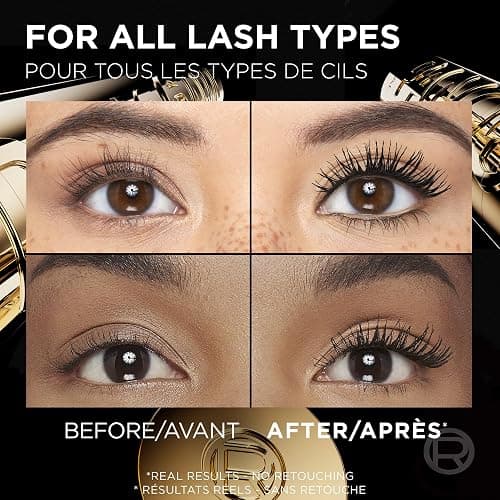 L’Oréal Paris Voluminous Panorama Mascara, Volumizing and Lengthening Mascara, Washable Longwear and Smudge Resistant Make Up, Blackest Black, 0.33 Fl Oz thumbnail 4